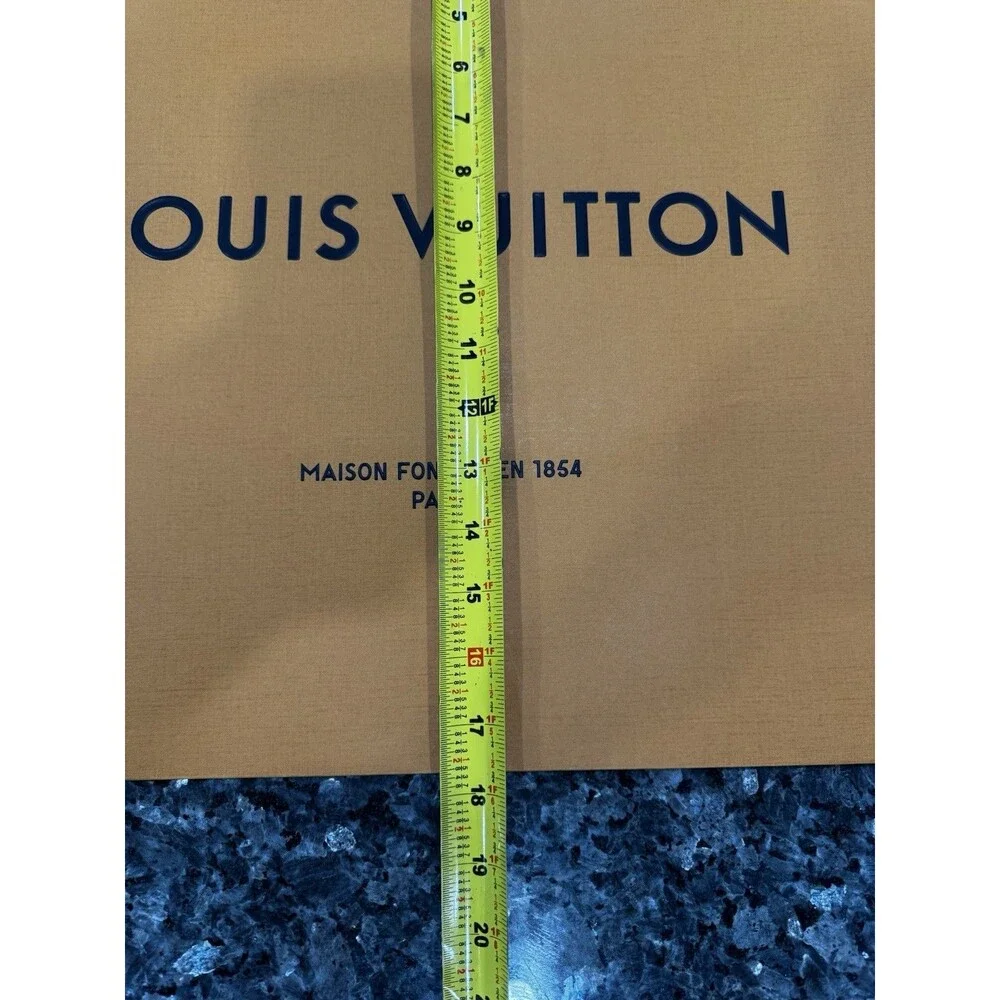 Louis Vuitton LV Authentic Orange Shopping Gift *Empty Bag* 23x18x10